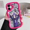 Blue Lock Reo Mikage Wavy Edge TPU Mobile Phone Case for iPhone 17 16 15 14 13 12 11 Air Pro Max Plus Colorful Cover