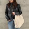 Brand Fashion Faux Lamb Shoulder Bag For Women Large Reversible Shopping Bag High-quality Commuter Handbag With Card Holder