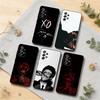 Etui na telefon W-Weeknd XO do Samsung S26, S25, S24, S21, S22, S23, S30, Ultra, S20, Plus, Inne Miękkie Czarne Pokrowiec
