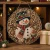 Parent Child Activity Supplies DIY Christmas Sun Catcher Kit, Faux Pearl Art Hanging Ornament, Santa Claus Festive Leisure Time Activities Xmas
