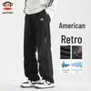 Men's American Style Loose Fit Straight Leg Casual Cargo Pants