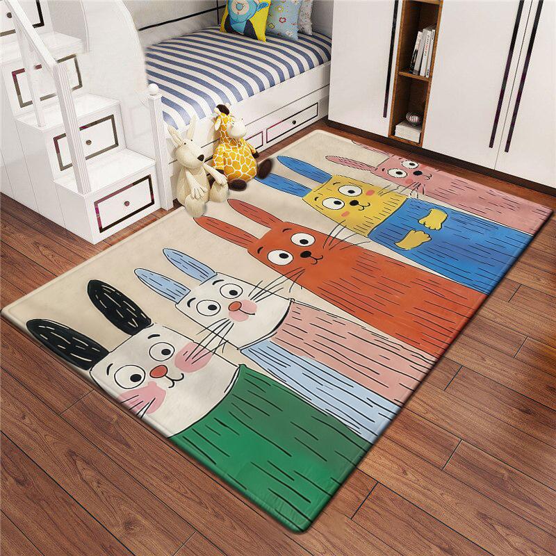 Cartoon Carpet Anime Rug Living Room Bedroom Large Carpet Bathroom Floor Mat Kitchen Door Mat Children's Room Home Decoration