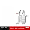 1 Pcs High Security Stainless Steel Keyed Alike Padlocks Cut Resistant Shackle For Gates Lockers Warehouse