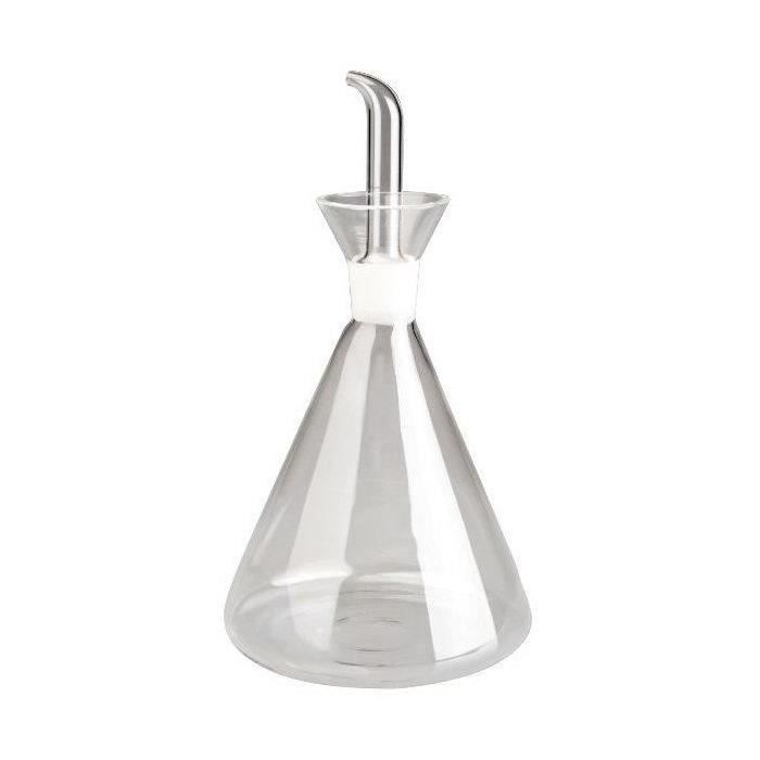 Huilier en verre éprouvette - IBILI - 250 ml - Conservation hygiénique - Système de récupération de goutte