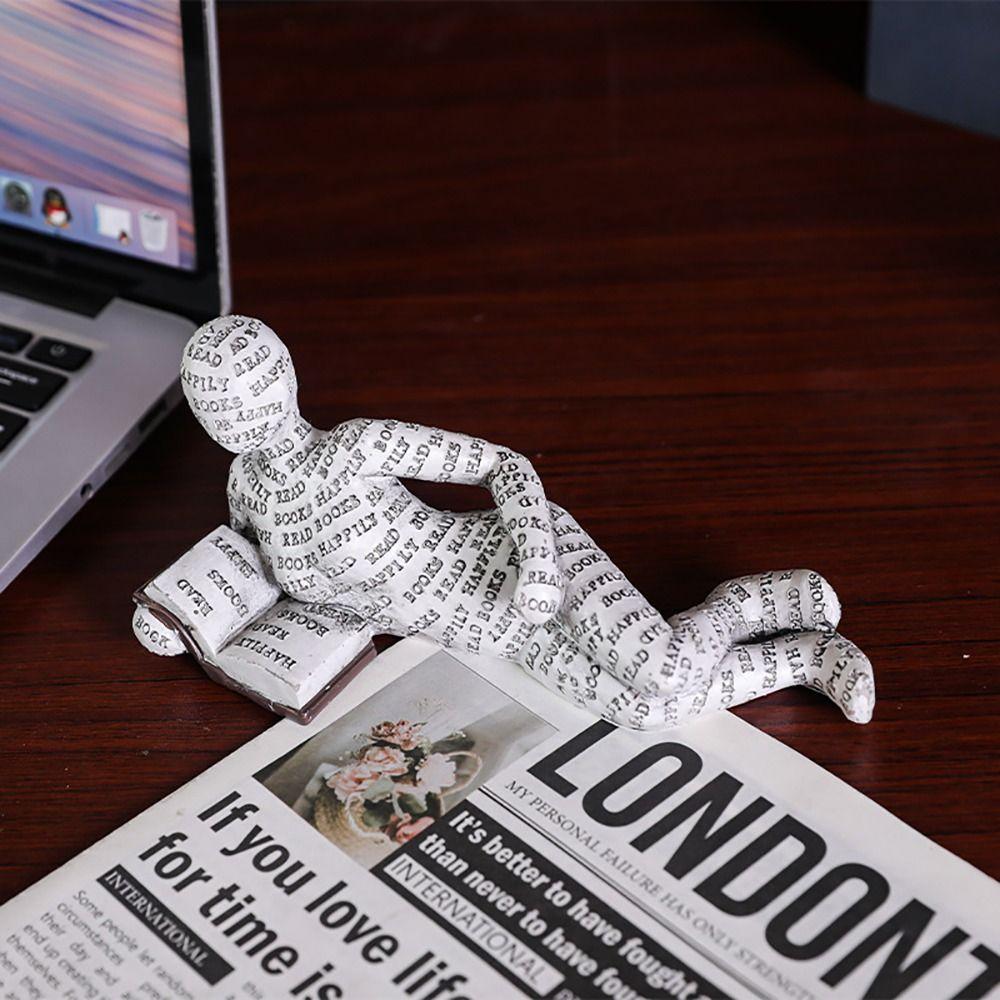 1 Stück Kunst Kreative Abstrakte Denker Skulptur Schreibtisch Ornament Zubehör Heim Büro Deko Statue