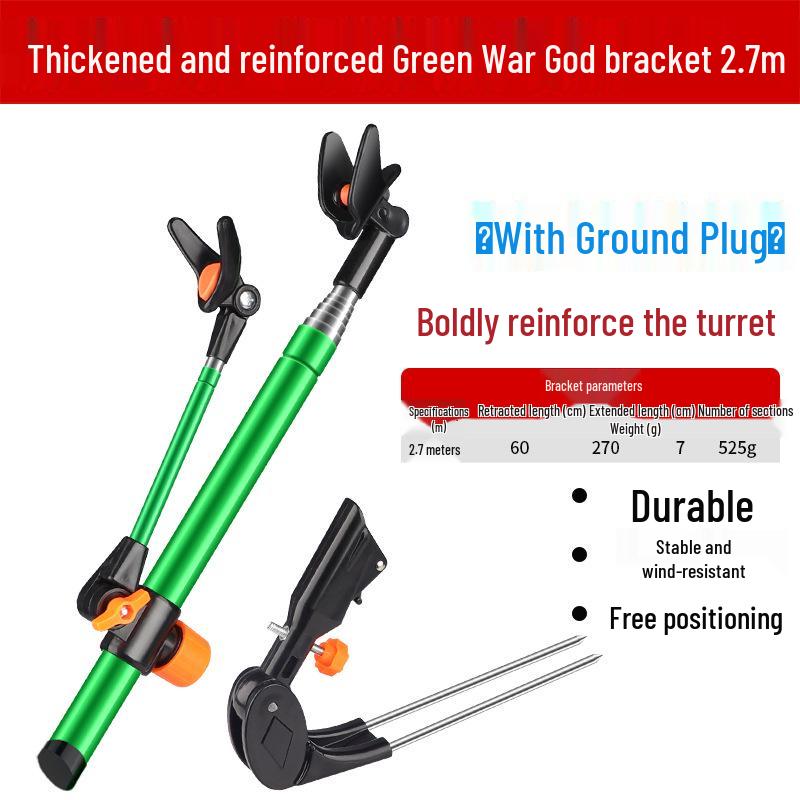 Multi-functional Stainless Steel Fishing Rod Holder and Ground Insert Stand