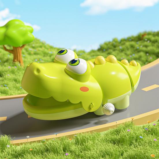 Juguete de Cocodrilo de Cuerda Sin Pilas Cocodrilo que se balancea y gatea Juguete Educativo Interactivo de Animal con Mecanismo de Reloj para Niños Pequeños Niños Niñas