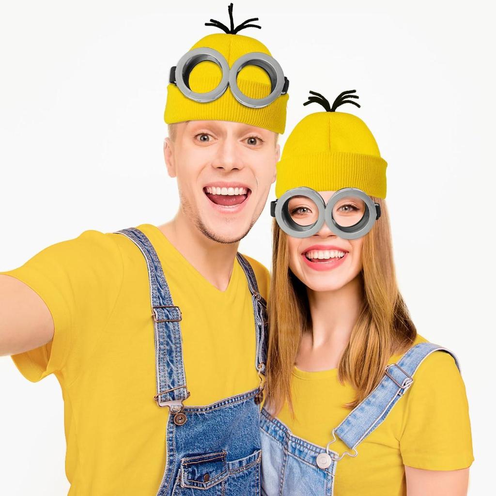 Cappello a Secchiello Giallo Piccolo Genitore-Figlio - Cappello da Sole Primavera/Estate & Cosplay di Halloween per Bambini LP006