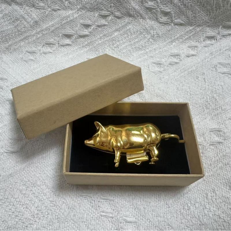 Antique Pig Mini Tape Measure Vintage Metal Soft Sewing Ruler For Crafts Diy Apparel Measuring Tool Cute Portable Tailor Supply