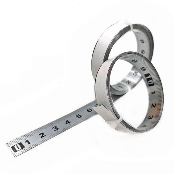 Selbstklebender Maßstabsstab, 0,5/1/2/3/4/5 m, selbstklebendes metrisches Maßstabslineal, rostfrei, langlebig und verschleißfest