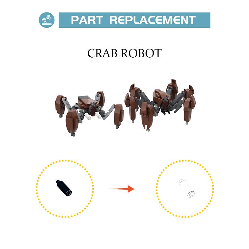 Buildmoc Space Wars Movie Crab Robots Figure 219PCS Bricks MOC Set Building Blocks Kits Toys for Children Kids Gifts Toy Animals