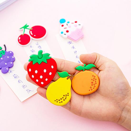 Mini Cartoon Fruit Strawberry/Grape/Cherry Magnet Fridge Refrigerator Stickers