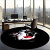 Pennywise (5) Round Office Rug Decorative Floor Rug for Office Bedroom Living Room and Home Space