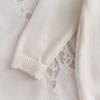 Spring Style Cotton Romper: Infant & Toddler Sweater with Hand-Crocheted Flowers, Long Sleeve, 0-2 Years