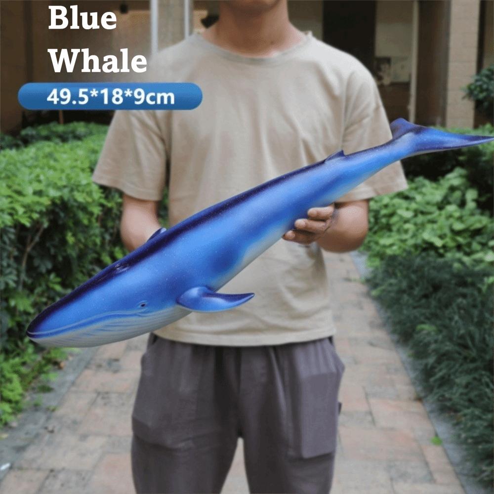 PVC Ocean Animals Action Figures Large Size Megalodon Model Figurines  Children Play