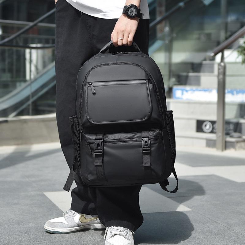 Computer Bag Multi-functional Backpack for Men Business Simple Large Capacity Commuting Atmospheric Nylon Backpack