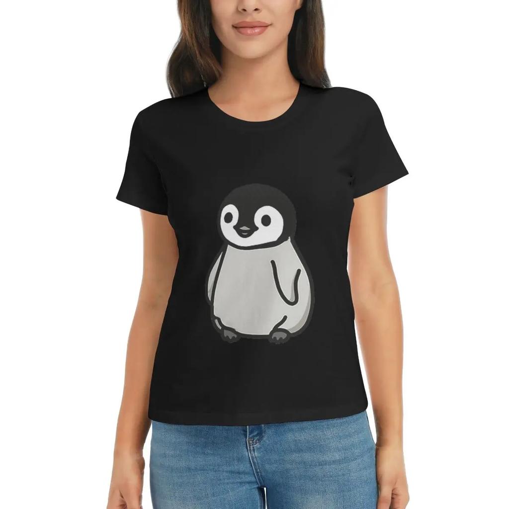 Women TShirt Baby Penguin Summer Short Sleeve Tees ONeck Cotton T Shirts Clothes Tops Streetwear