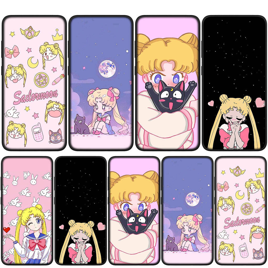 Cover for iPhone 17 16 15 Xiaomi Poco Redmi Note 14 13 12 11 Pro Max 9 16e Samsung Galaxy S25 S24 9 OPPO Huawei Cartoon Sailor Comics Moon Phone Case