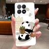 Phone Case For Xiaomi POCO X6 PRO 5G/Redmi K70E Fundas Capa Butterfly Bow Protective Casing Transparent Soft Silicone TPU Cover