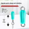 Eight-Character Anti-Tangle Silicone Auto-Winding Fishing Leader Connector.