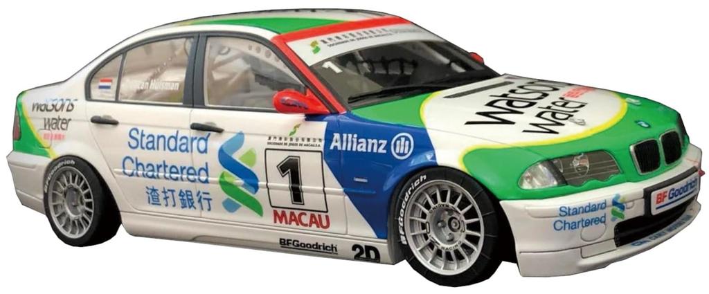 Racing Series BMW 320i E46 DTCC Touring Car Race 2001 Winner Water 2003 Macau Gear Race Decal Included Plastic Model PN24007SK Platts/NuNu 1/24