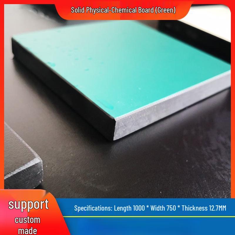Green Solid Epoxy Resin Lab Tabletop