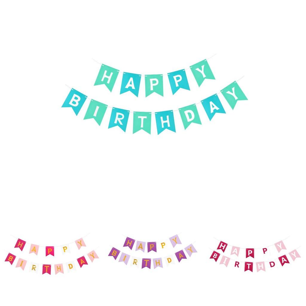 Colorful Paper Birthday Banners With Unique Fish Tail Design For Stylish Decor Party