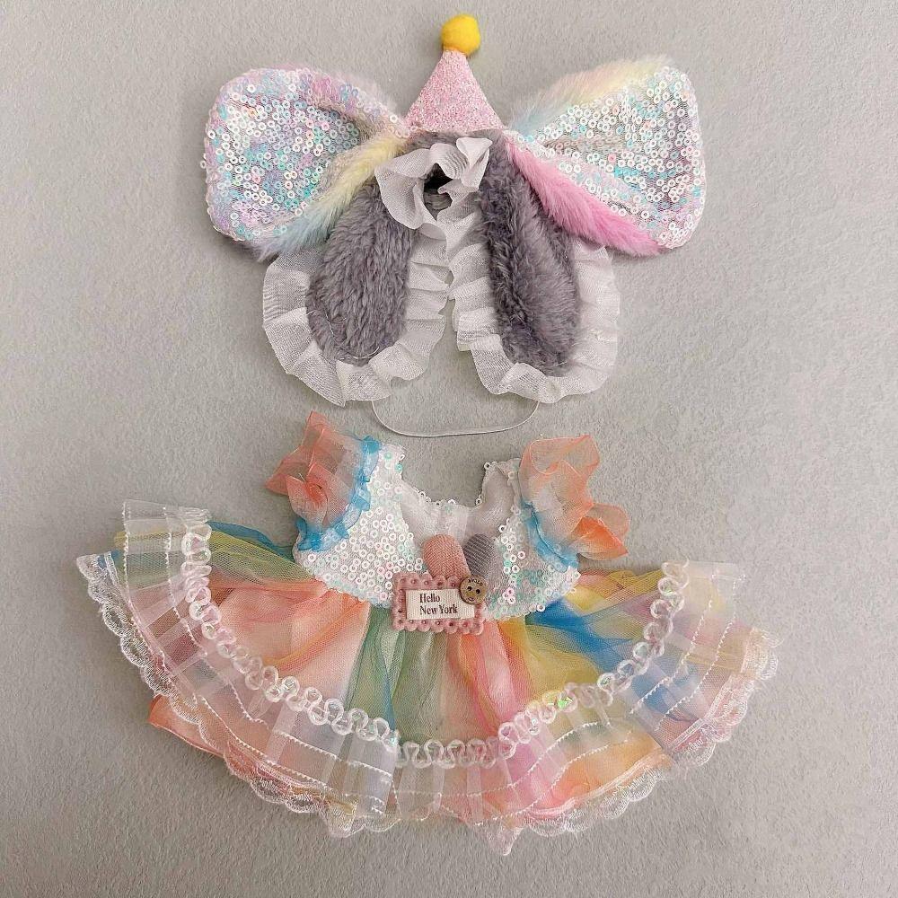 Accessories Doll Clothes Multicolor Hairband Suspender Toy Cap Dress Suit  Cotton Stuffed Doll