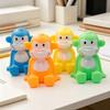 Quiekender Affen-Quetschspielzeug mit realistischem Geräusch Weiches TPR Fidget zur Stressbewältigung Niedliches tierförmiges Dekompressions-Gadget für Kinder Erwachsene