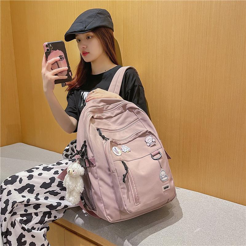 Korean Style Large Capacity Workwear Backpack for Autumn & Winter - Unisex Student Bookbag for Middle School and University