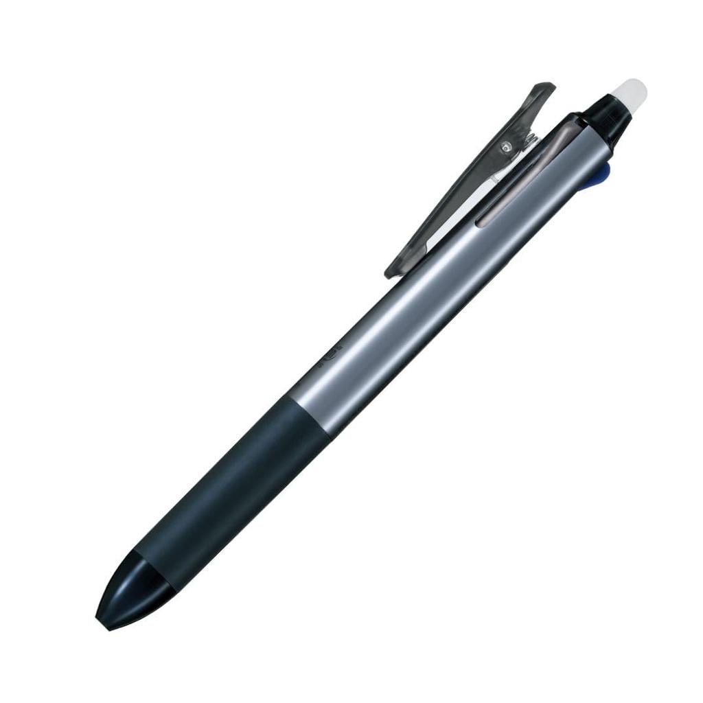 Pilot FriXion Ball 3 Slim Erasable Ballpoint LKFBS60EFDGM 0.5mm Pen, Gunmetal, 3-Color,