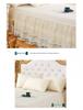 Princess Lace Ruffle Bed Skirt Set - Single Piece Bed Sheet & Mattress Protector