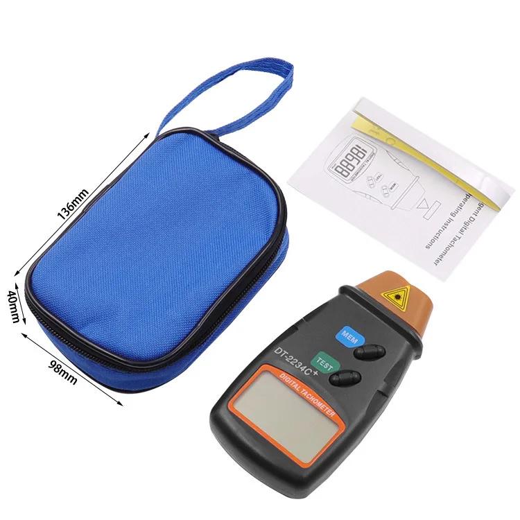 

DT2234C+ Handheld LCD Digital Mini Non-contact Laser Photo Tachometer RPM Speed Measurement Meter Speedometer Tester Speed Tools
