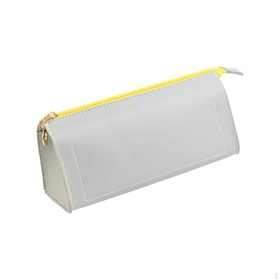 Pencil Case with Zipper Office Stuff Large Capacity Multiple Purposes Portable Cosmetic Pouch for