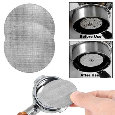 316 Stainless Steel Espresso Puck Screen 51/53/58mm Reusable 1.7mm Thickness Filter Screen Mesh for Espresso Portafilters Basket
