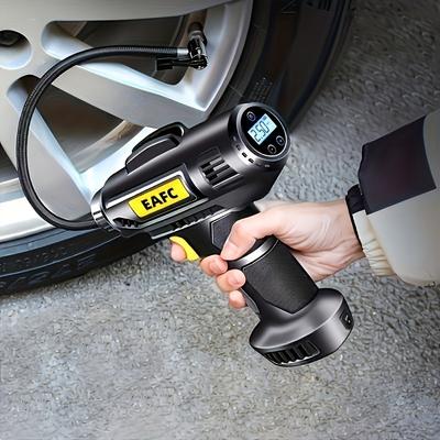 Taşınabilir Hava Kompresörü: 150PSI Akülü Araba Lastiği Şişirme Pompası Basınç Ölçer ve Işıkla - Arabalar, Motosikletler ve Bisikletler İçin Mükemmel!