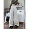Pantaloni a zampa larga in velluto a coste da donna Autunno Inverno Nuova Moda Eleganti Taglie Forti Larghi Casual Semplici Lunghi Pantaloni Dritti Abbigliamento