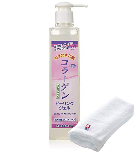 Azuma Trading Co., Ltd. [Same Price, Includes Imabari Towel] Peeled Egg Skin Collagen Peeling Gel 270ml / Skincare Travel Beauty Peeling