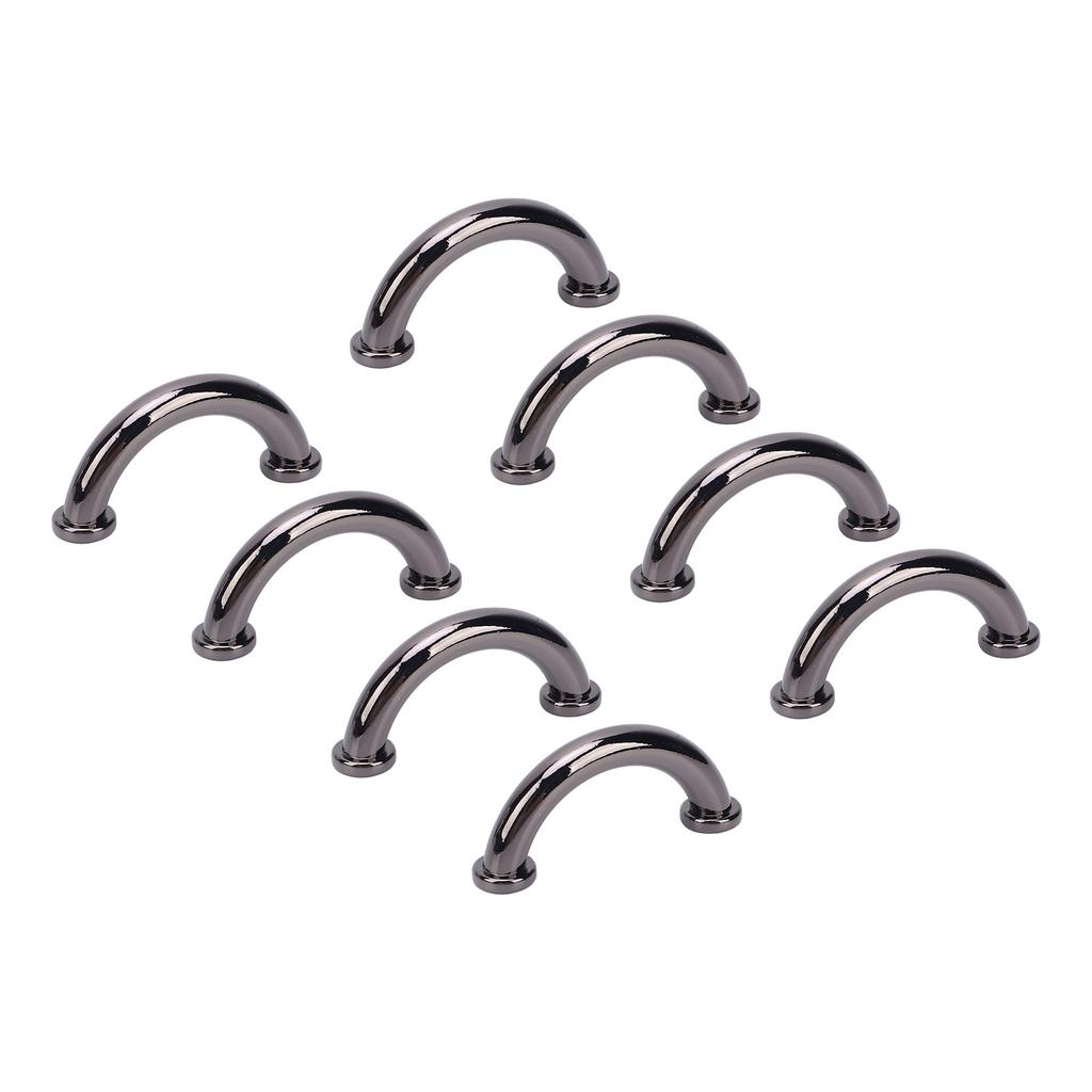 8 Sets U Ring Connector Buckle 25x11x5mm Arch Bridge Buckles 5.5mm Crossed Iron Screws for Wallet Ne