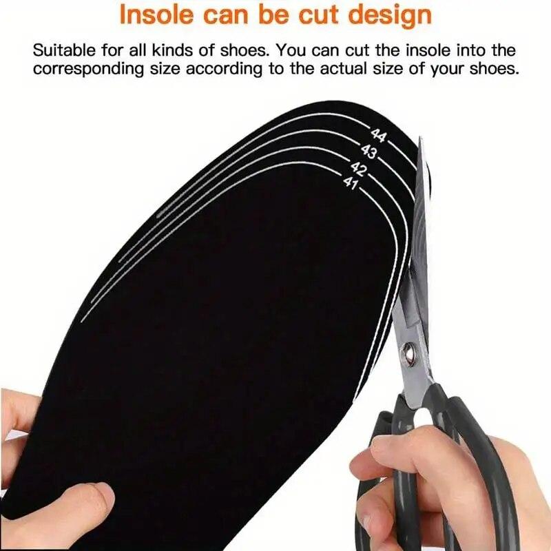Heated Shoe Insoles Electric Warming Pad Insoles Cuttable Electric Heating Insoles Washable Heating Insoles Heating Foot Warmers