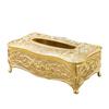 Europa Klassisch BronzeGold Metall Taschentuchhülle Küchendekoration Papierhandtuchspender Taschentuchboxhalter NH04