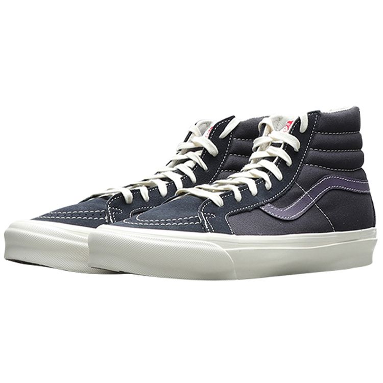 Vans Sk8 Slip Resistant Durable Lightweight High Top Skate Shoes Unisex Sneakers Deep-Purple VN0A4BVB20T