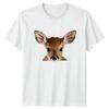 Peeking Baby Deer T-Shirt Deer Wildlife Animals Gift For Him And Her