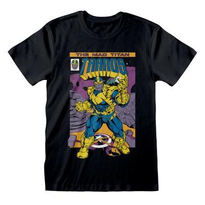 Marvel Avengers Unisex Adult Thanos Comic Cover T-Shirt