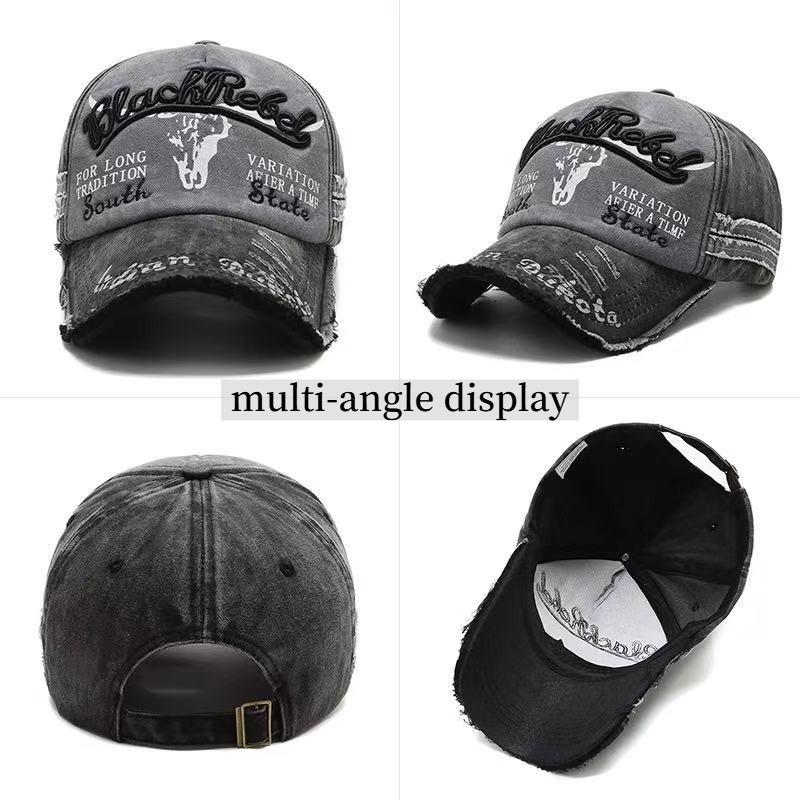 56-59cm 60-63cm Summer Big Size Cotton Baseball Caps Adjustable Washed Sport Snapback Hat Unisex Large Size Trucker Cap for Dad