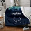 1pc Harry Potter Flannel Throw Blanket - HD Printed Lightweight Soft Warm All-Season Blanket for Sofa, Bed, Travel, Camping 091