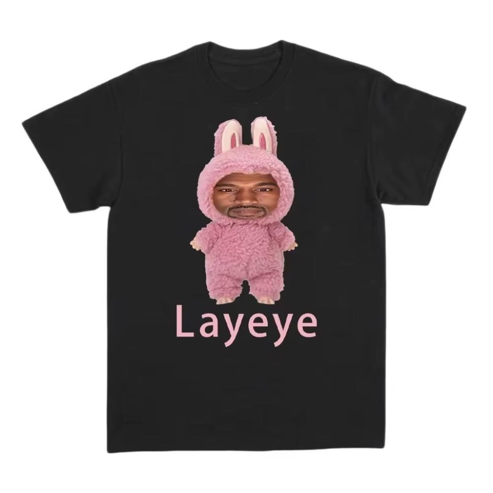 2026 New Kanye Wests Layeye Tshirt Harajuku Style Men and Women Tshirt Printed Short Sleeved Y2k Top Aesthetic