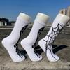 Skarpetki z motywem czaszki Halloween Pająk Czaszka Szkielet Nadruk Skarpetki sportowe Wysoka elastyczność Antypoślizgowe Unisex Długie do koszykówki