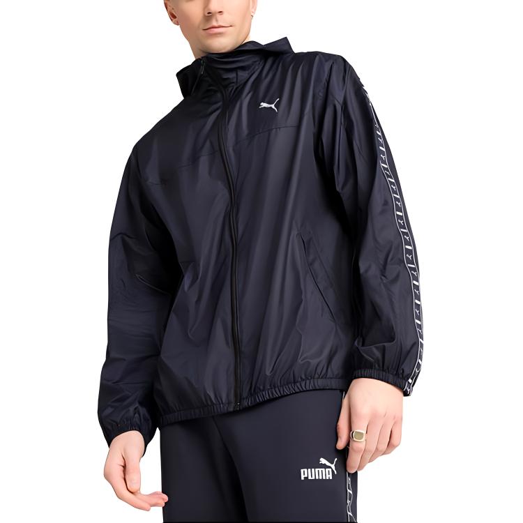 Puma Comfortable Versatile Simple Windproof Waterproof Sun Protection Jacket Men Jackets Dark-Blue 687545-16