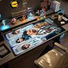 Football Messi Customize Your Name Mouse Pad Keyboard Pad HD Print Desk Pad Non-Slip Rubber Bottom Perfect Gift for Gamers